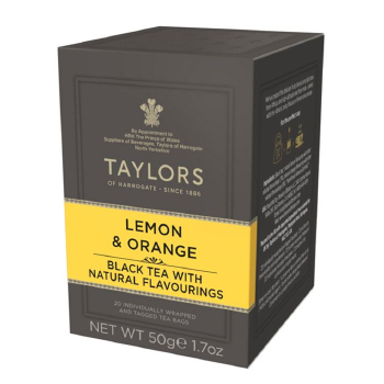 Изображение товара Чай черный Taylors of Harrogate с ароматом лимона и апельсина 20*2.5 г, Великобритания