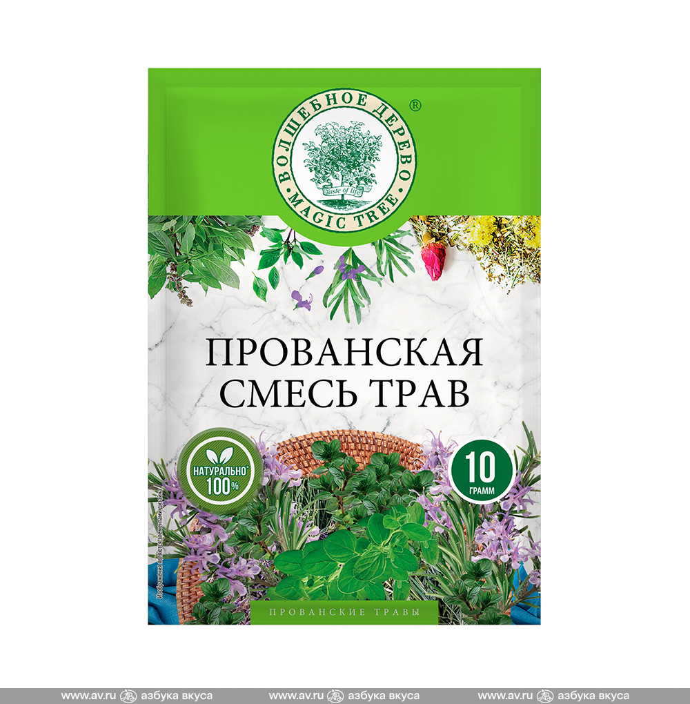Изображение товара Приправа «Прованские травы», «Волшебное дерево», 10 г, Россия Изображение товара Приправа «Прованские травы», «Волшебное дерево», 10 г, Россия