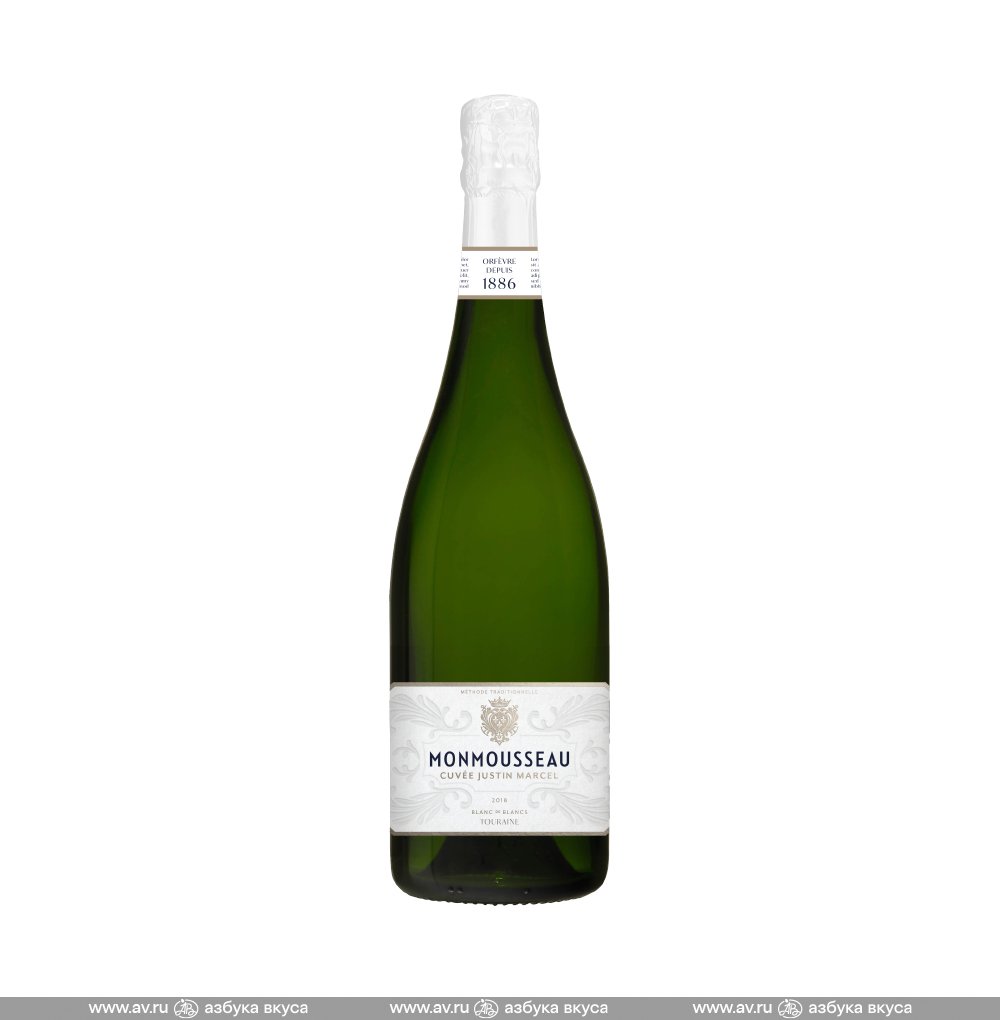 Изображение товара Игристое вино французское белое брют AOC Touraine Cuvee Justin Marcel Blanc Brut Orchidees Maison de Vin, 0.75 L Изображение товара Игристое вино французское белое брют AOC Touraine Cuvee Justin Marcel Blanc Brut Orchidees Maison de Vin, 0.75 L