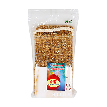 Изображение товара Мочалка натуральная из индийского льна массажная, Riffi, Германия