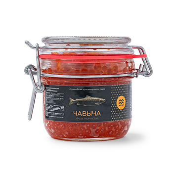 Изображение товара Икра лососевая зернистая чавычи, новая путина 2025 г, соленая, «МорМер», 230 г, Россия