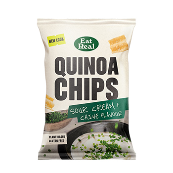 Изображение товара Чипсы из киноа со вкусом сметаны и лука, Eat Real, 90 г, Великобритания
