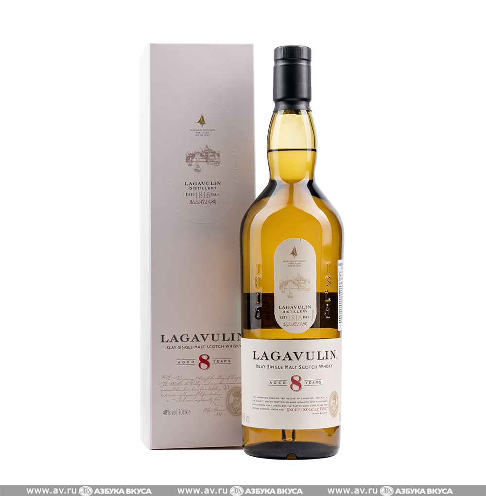 Изображение товара Lagavulin 8 лет односолодовый шотландский виски острова Айла 0.7 л 48% Изображение товара Lagavulin 8 лет односолодовый шотландский виски острова Айла 0.7 л 48%