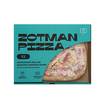 Изображение товара Пицца Ice «Чиз карбонара» замороженная, Zotman, 420 г, Россия