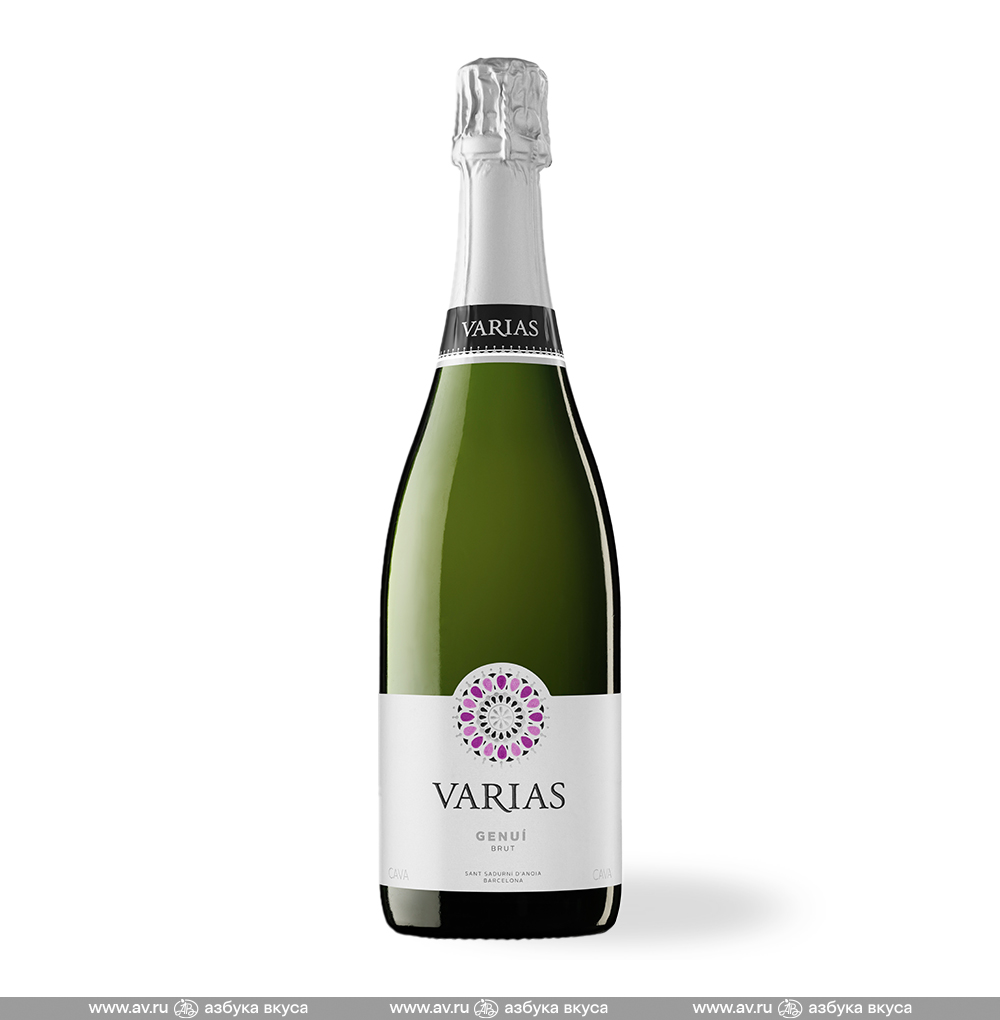 Изображение товара Игристое вино испанское белое брют DO Cava Varias Genui Brut Berral I Miro, 0.75 L