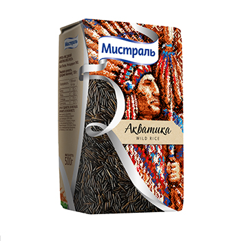 Изображение товара Рис «Акватика» дикий, «Мистраль» 500 г, Россия