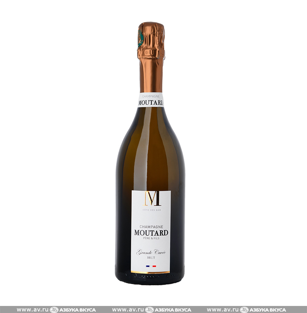 Изображение товара Игристое вино французское белое брют AOC Champagne Moutard Grand Cuvee Brut, 0.75 L Изображение товара Игристое вино французское белое брют AOC Champagne Moutard Grand Cuvee Brut, 0.75 L