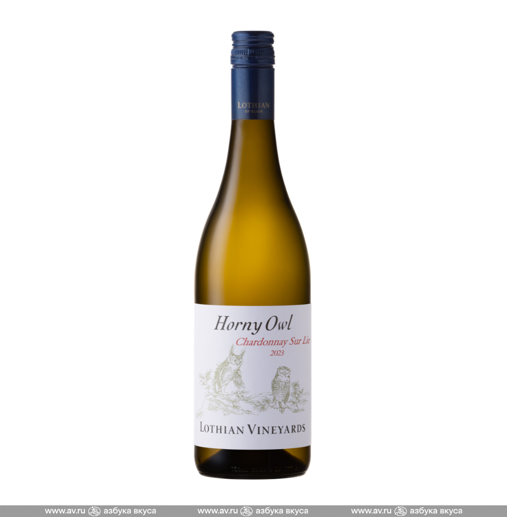 Изображение товара Вино южноафриканское белое Horny Owl Chardonnay Sur Lie Lothian Vineyards, 0.75 L Изображение товара Вино южноафриканское белое Horny Owl Chardonnay Sur Lie Lothian Vineyards, 0.75 L