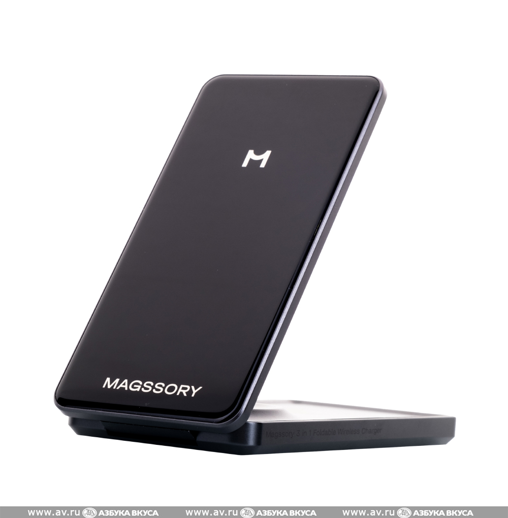 Изображение товара Складное беспроводное зарядное устройство 3 в 1 для Apple, Magssory, MagSafe, anthracite/антрацит Изображение товара Складное беспроводное зарядное устройство 3 в 1 для Apple, Magssory, MagSafe, anthracite/антрацит