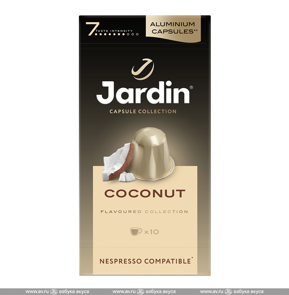 Изображение товара Кофе Coconut в капсулах, Jardin, 5 г, 10 шт, Россия