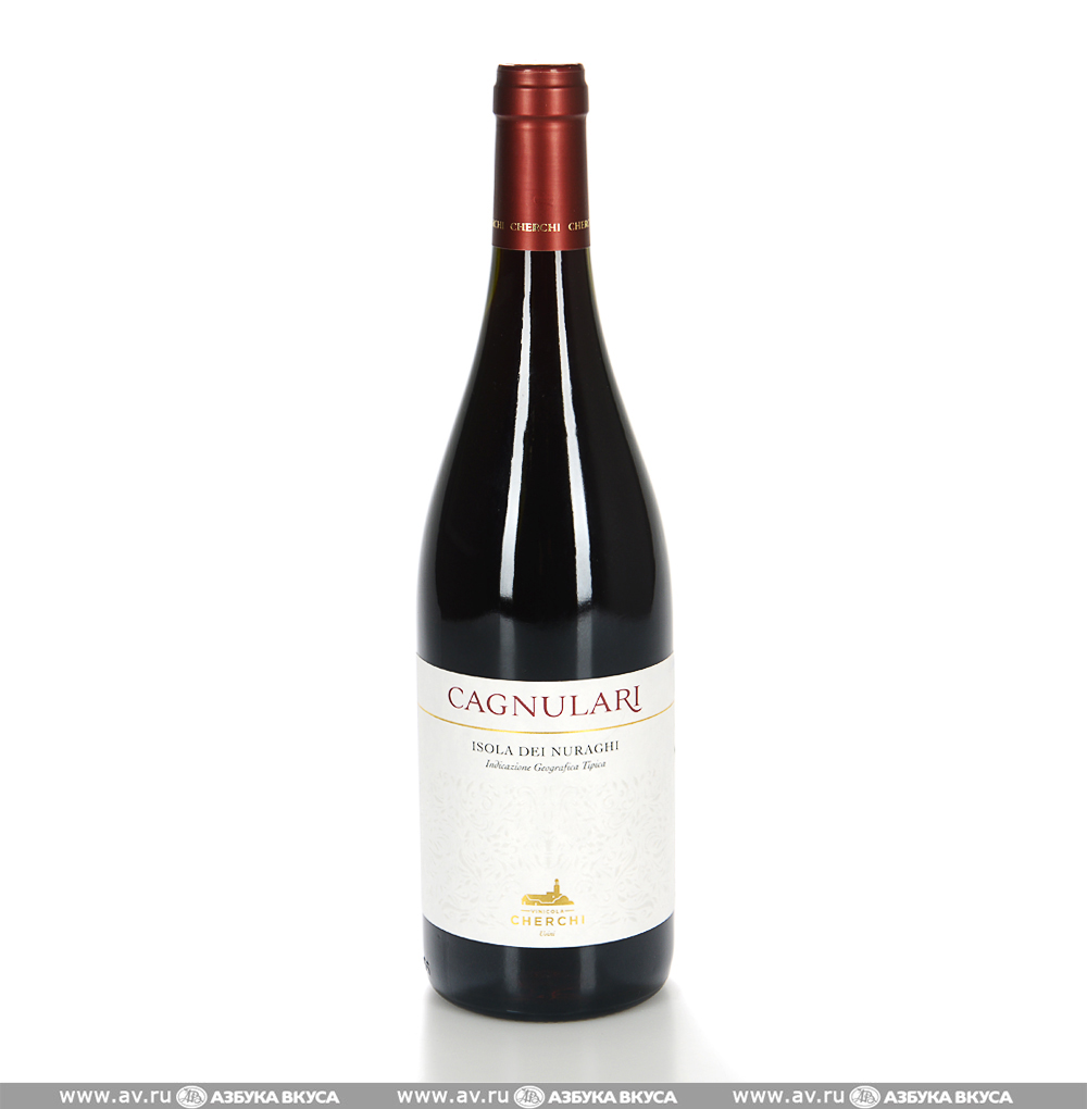 Изображение товара Вино итальянское красное IGT Isola dei Nuraghi Cagnulari Cherchi, 0.75 L
