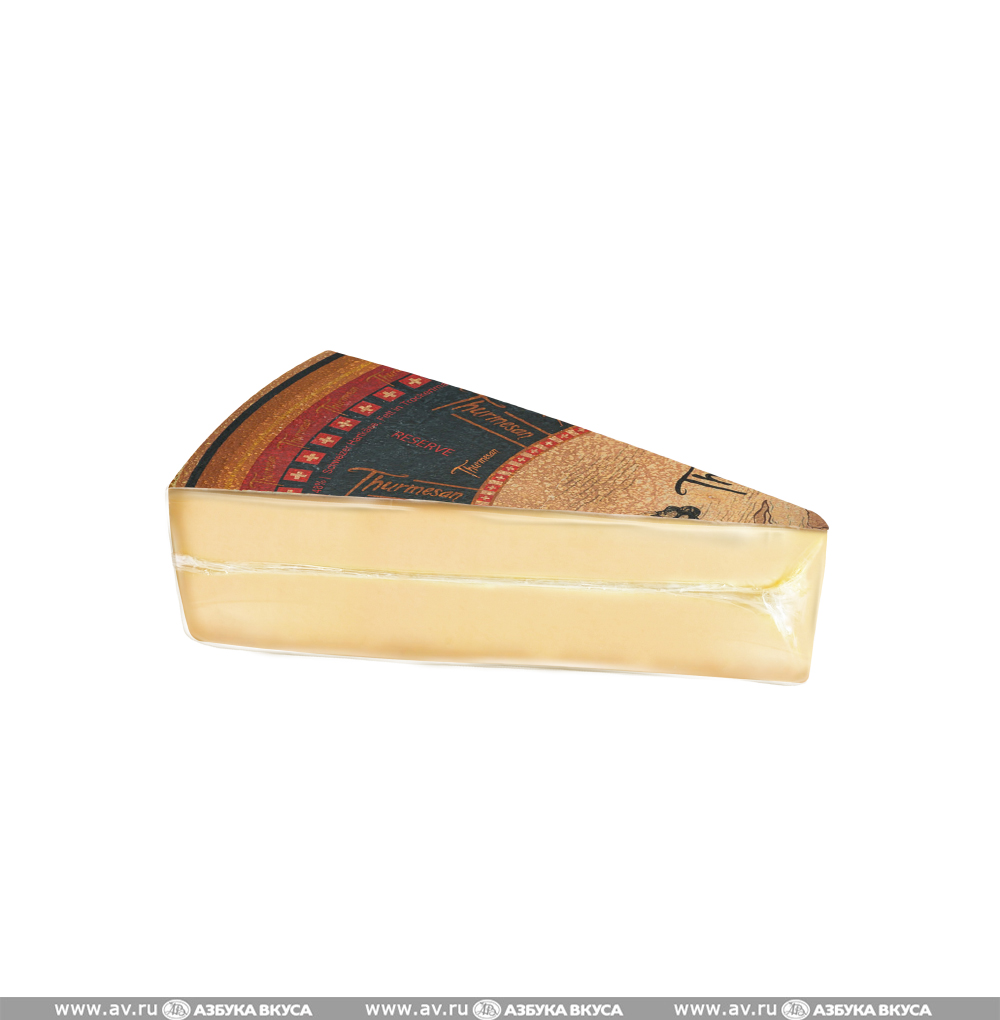 Изображение товара Сыр полутвердый Swiss Thurmesan Reserve с мытой коркой выдержка 12 мес. 48%, «Schonfeld», Швейцария БЗМЖ
