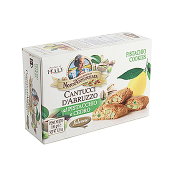 Изображение товара Печенье кантуччи с фисташками и лимонной цедрой, Falcone, 180 г, Италия