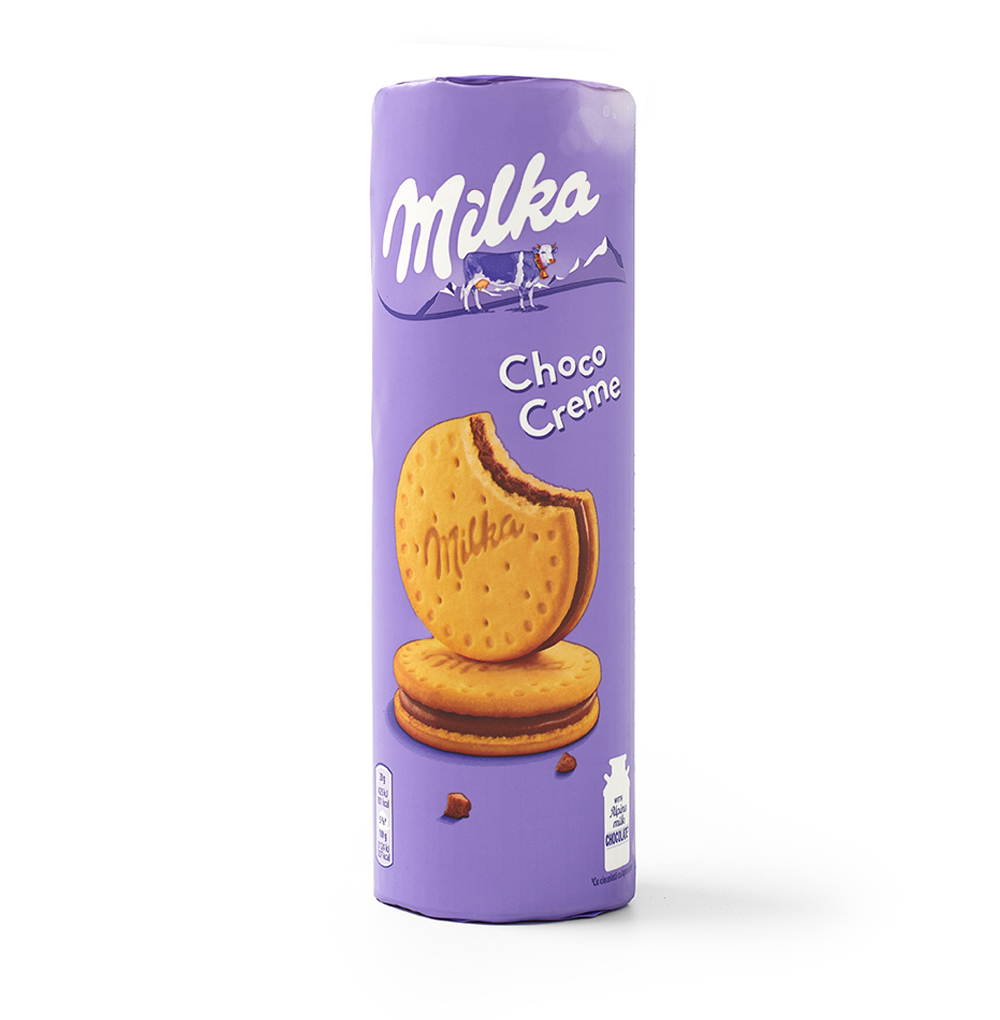 Изображение товара Печенье Choco Cream с начинкой из молочного шоколада, Milka, 260 г, Испания Изображение товара Печенье Choco Cream с начинкой из молочного шоколада, Milka, 260 г, Испания