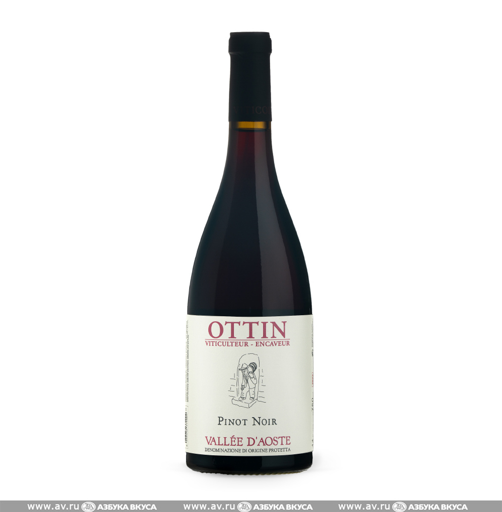 Изображение товара Вино итальянское красное DOC Valle d'Aosta Pinot Noir Ottin Elio, 0.75 L Изображение товара Вино итальянское красное DOC Valle d'Aosta Pinot Noir Ottin Elio, 0.75 L
