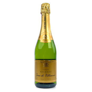 Изображение товара Игристое вино французское белое п/сух Jean de Villeneuve Demi-Sec Veuve Ambal, 0.75 L