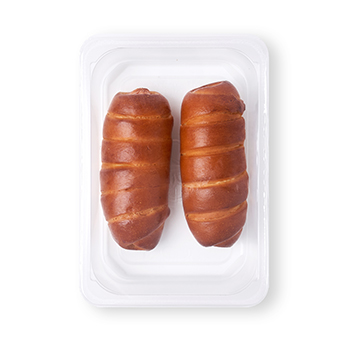Сосиски в тесте, «Азбука вкуса», 210 г (2 шт х 105 г), Россия