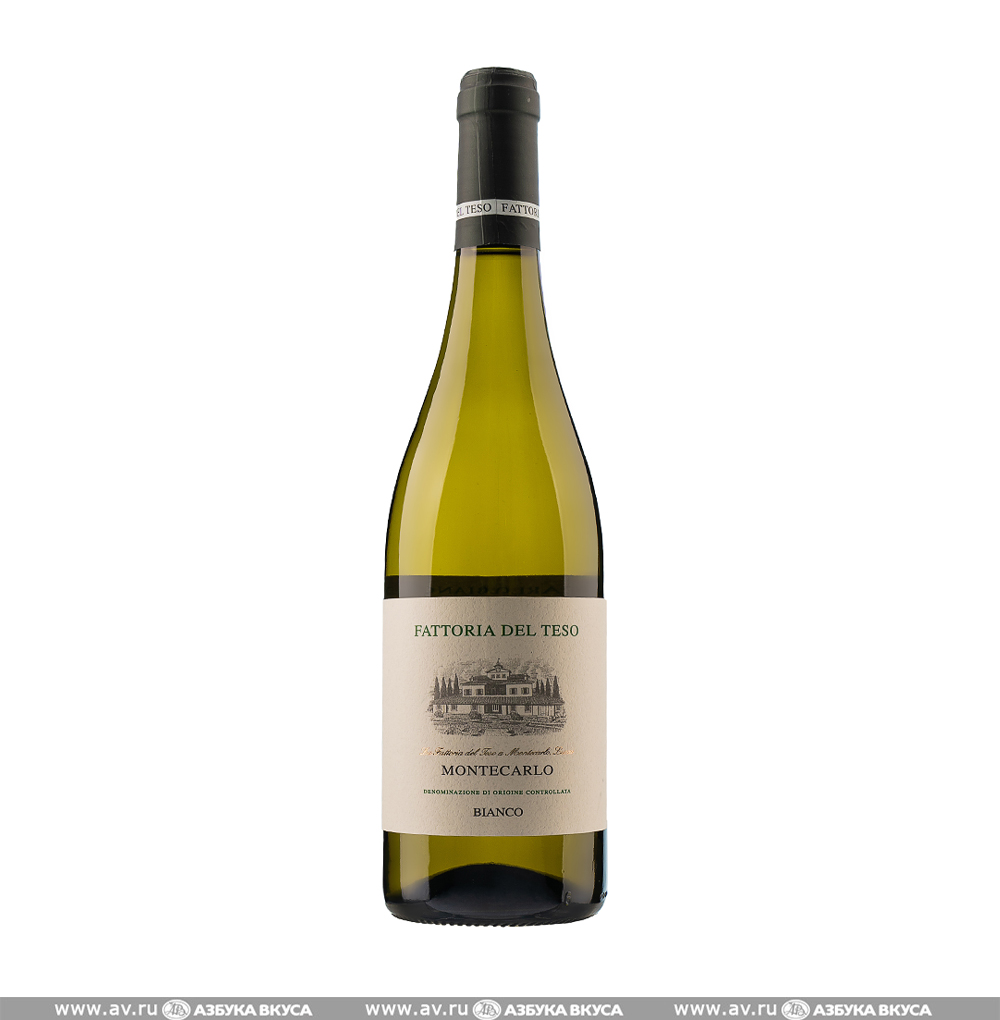 Изображение товара Итальянское белое DOC Montecarlo Fattoria del Teso 0.75L освежающее вино
