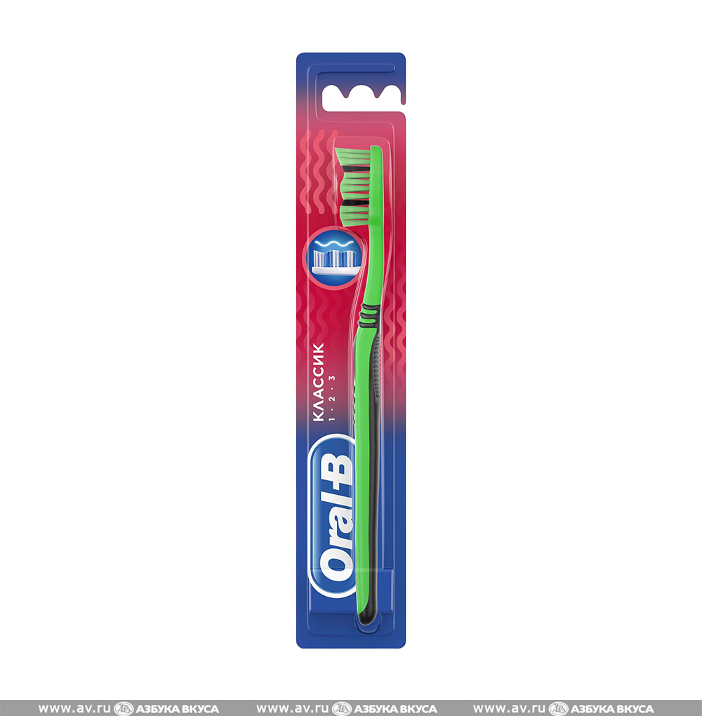 Изображение товара Зубная щетка средней жесткости "Классик" Oral-B 3-Effect, Индия Изображение товара Зубная щетка средней жесткости "Классик" Oral-B 3-Effect, Индия
