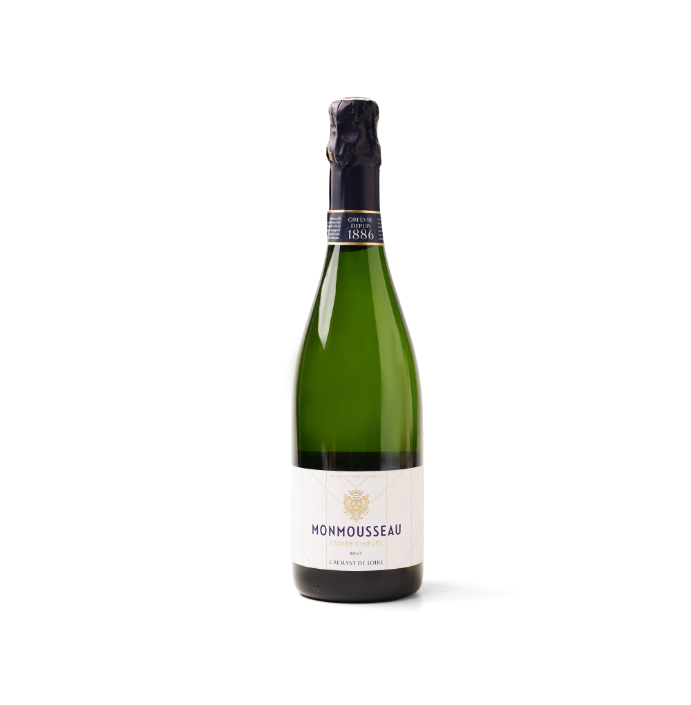Изображение товара Игристое вино французское белое брют AOC Cremant de Loire Cuvee Ciselee Blanc Brut Orchidees Maison de Vin, 0.75 L Изображение товара Игристое вино французское белое брют AOC Cremant de Loire Cuvee Ciselee Blanc Brut Orchidees Maison de Vin, 0.75 L