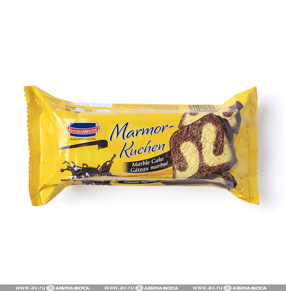 Изображение товара Мраморный кекс KuchenMeister 400 г Германия вкусный и эстетичный десерт Изображение товара Мраморный кекс KuchenMeister 400 г Германия вкусный и эстетичный десерт