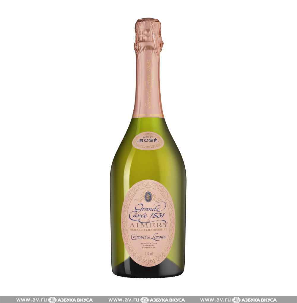 Изображение товара Французское розовое игристое Брют Cremant de Limoux Grande Cuvee 1531 Изображение товара Французское розовое игристое Брют Cremant de Limoux Grande Cuvee 1531