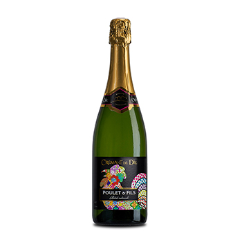 Изображение товара Игристое вино французское белое брют AOC Cremant de Die Brut Cave Poulet & Fils, 0.75 L