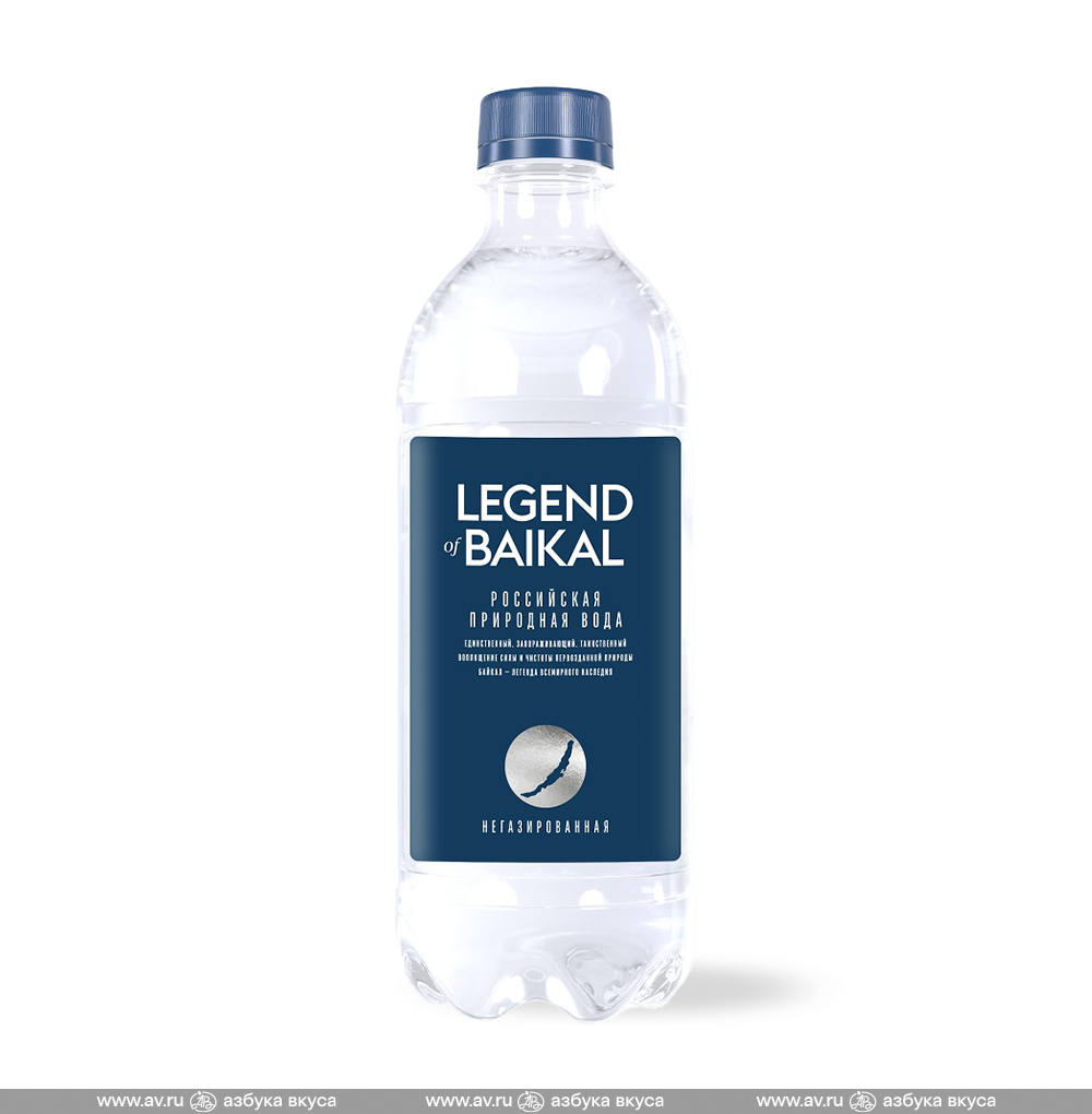 Изображение товара Вода негазированная, LEGEND of BAIKAL, 0.5 л, Россия