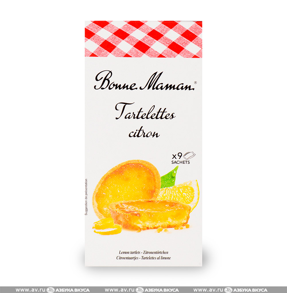 Изображение товара Печенье Tartelettes с лимонной начинкой Bonne Maman 125 г Франция