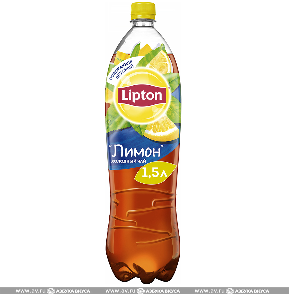 Изображение товара Холодный чай Lipton со вкусом лимон 1.5 л, Россия Изображение товара Холодный чай Lipton со вкусом лимон 1.5 л, Россия