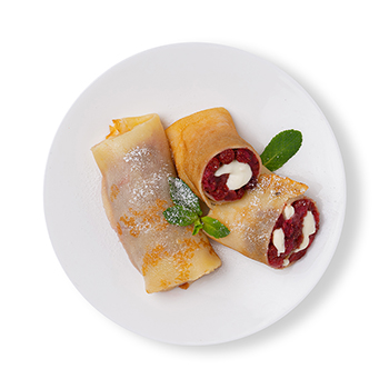 Изображение товара Блинчики с земляникой и маскарпоне, «Уже готово», 170 г, Россия