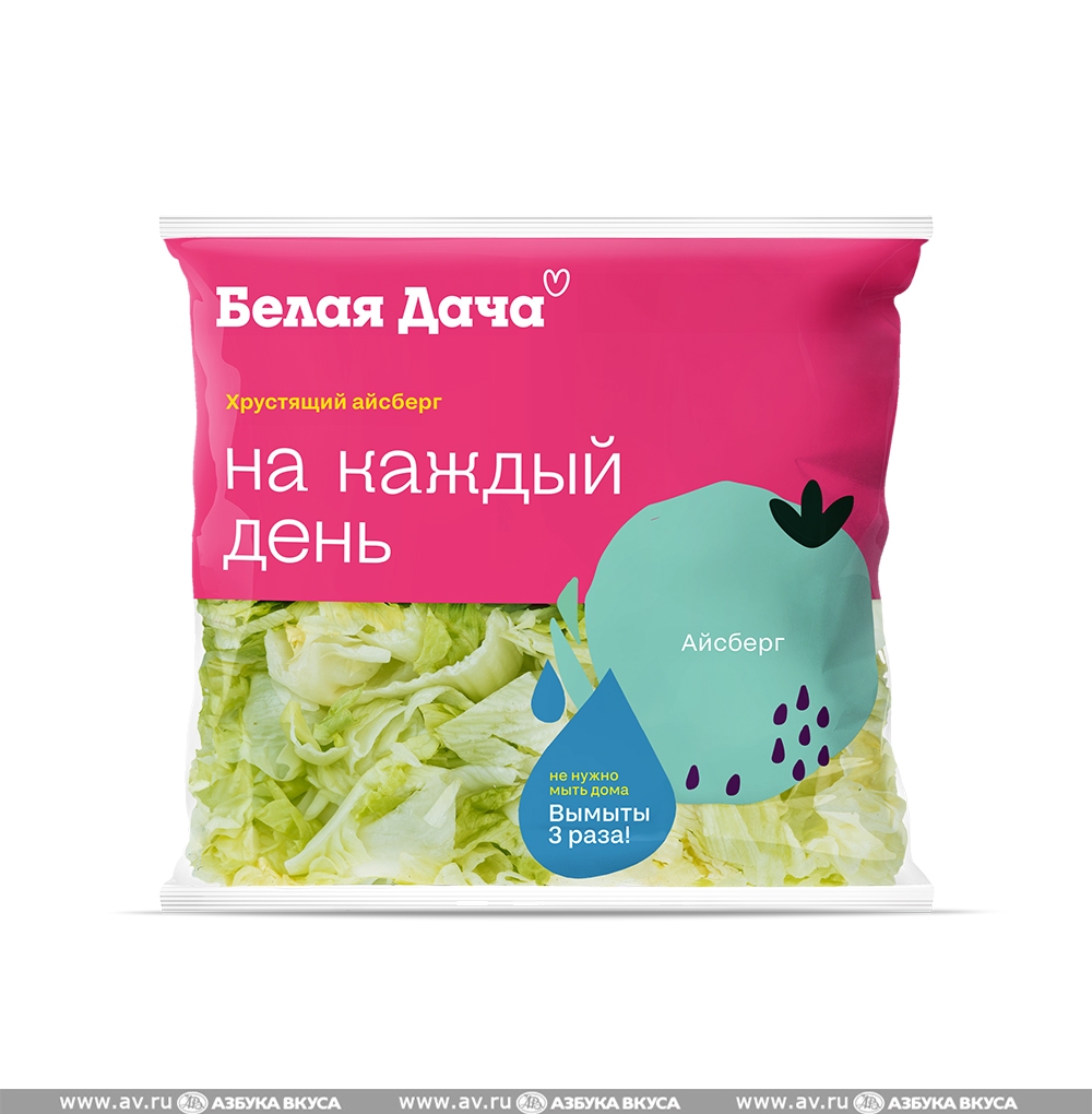 Изображение товара Салат «Хрустящий айсберг», «Белая Дача», 150 г, Россия