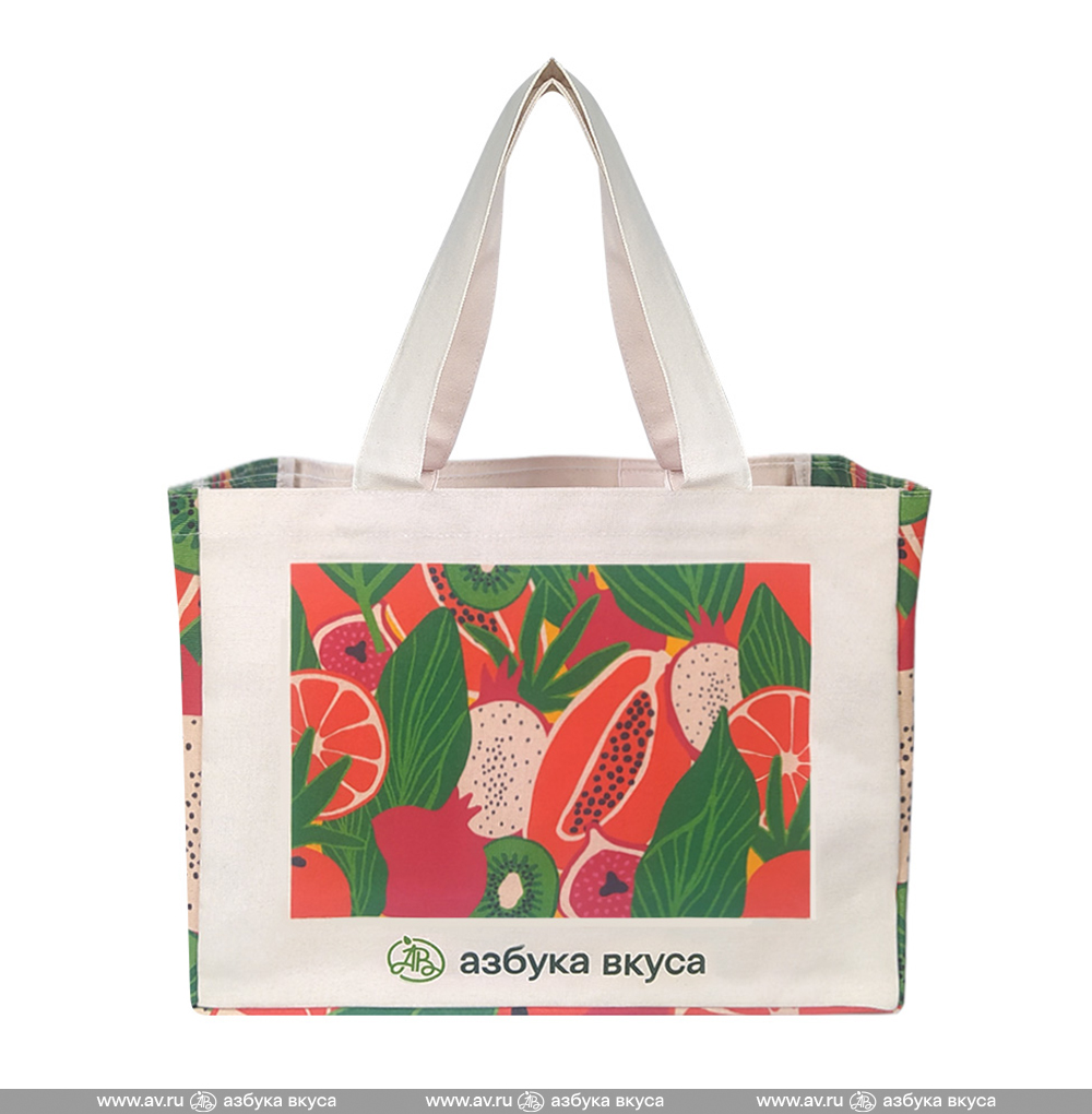 Изображение товара Сумка тоут «Экзотические фрукты», «Азбука вкуса», Китай Изображение товара Сумка тоут «Экзотические фрукты», «Азбука вкуса», Китай
