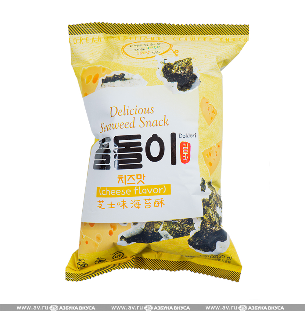 Изображение товара Морская капуста в кляре со вкусом сыра, Doldori, 30 г, Южная Корея