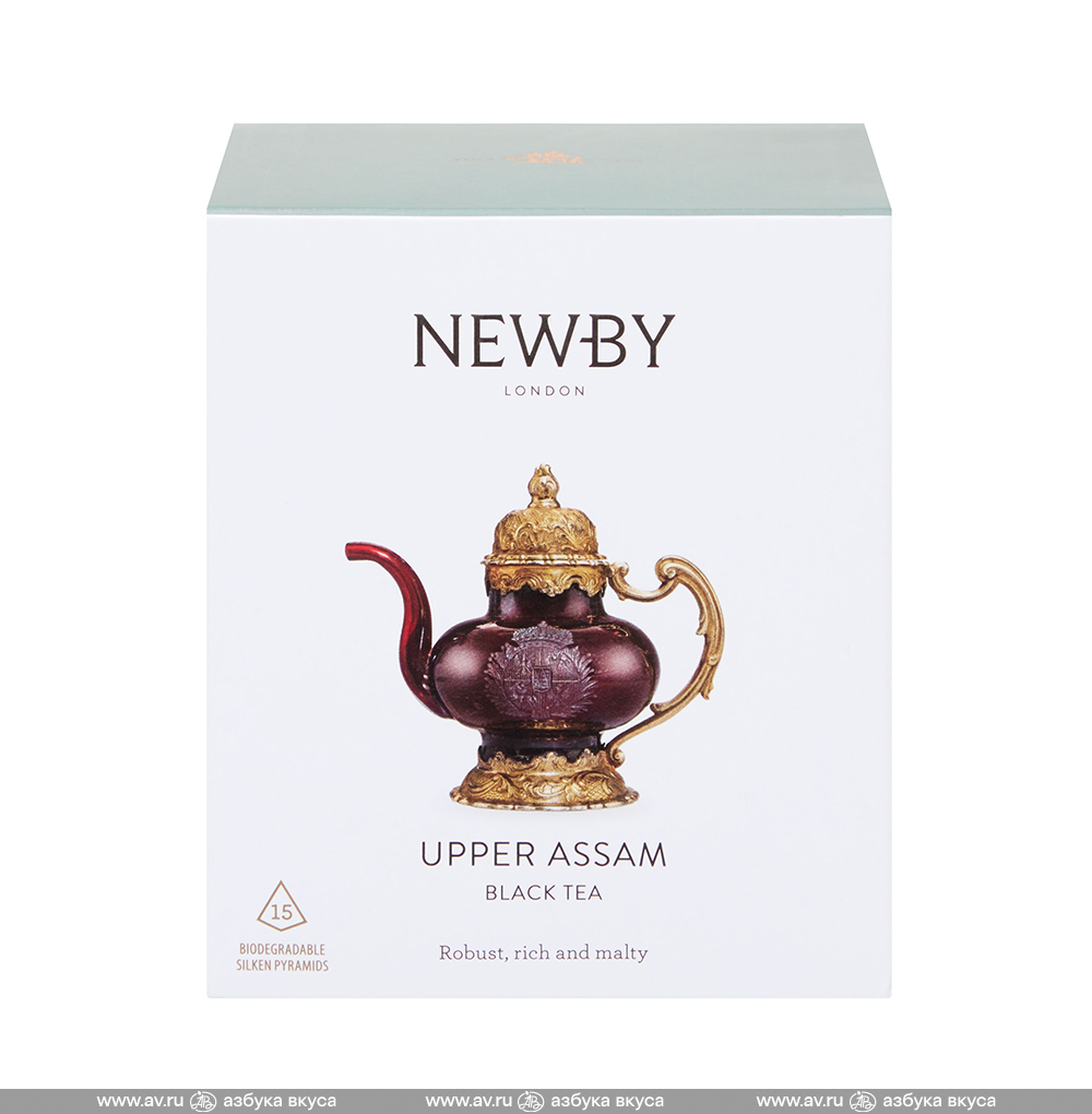 Изображение товара Чай чёрный Верхний Ассам, Newby, 15 x 2.5 г, Индия Изображение товара Чай чёрный Верхний Ассам, Newby, 15 x 2.5 г, Индия
