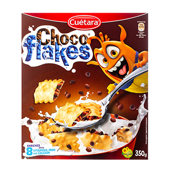 Изображение товара Подушечки шоколадные с воздушным рисом, Cuetara, 350 г, Испания