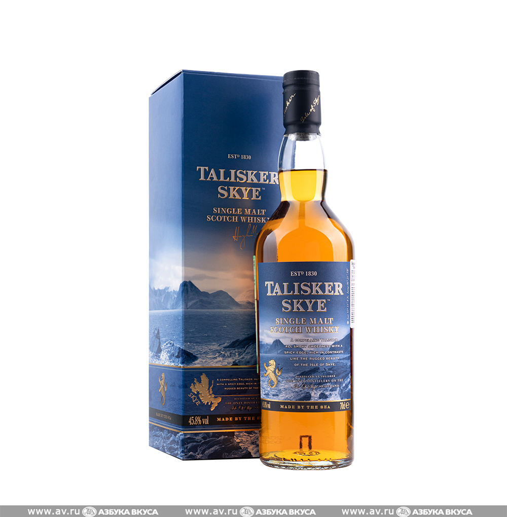 Изображение товара Шотландский односолодовый виски Talisker Skye Single Malt 0.7л 45.8% Изображение товара Шотландский односолодовый виски Talisker Skye Single Malt 0.7л 45.8%